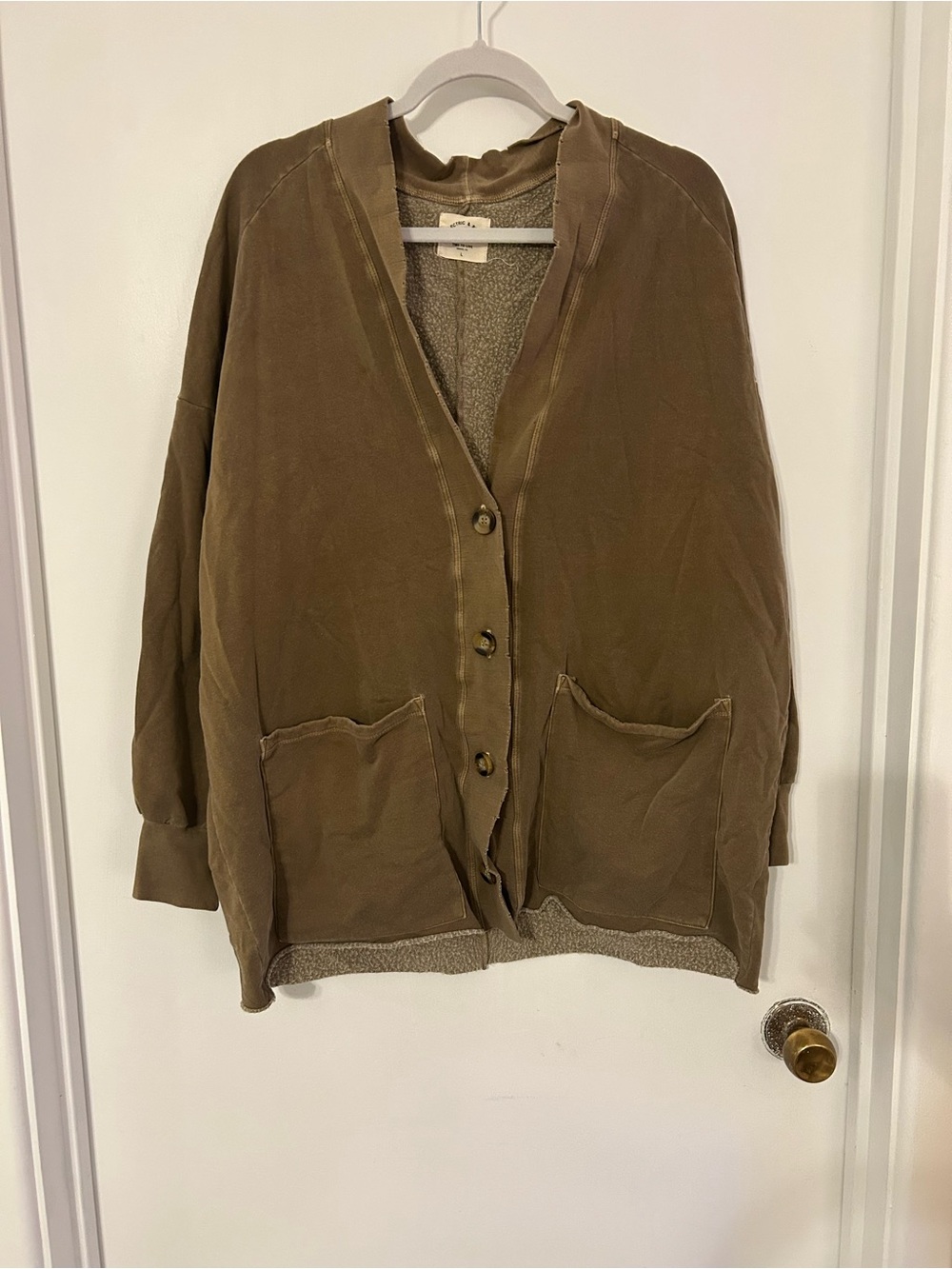 Electric & Rose Designer Oversized Dresden Distressed Cardigan